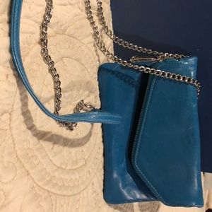 Turquoise blue small bag